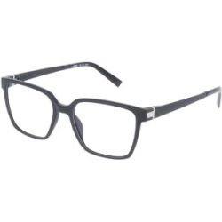 Charmant GmbH Europe Esprit 33527 Damen-Brille inkl. Gläser Vollrand Quadratisch Kunststoff-Gestell 51/17/140, Schwarz
