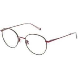 Eschenbach Optik GmbH Humphrey's 582418 Unisex-Brille inkl. Gläser Vollrand Panto Metall-Gestell 47/18/135, Rot
