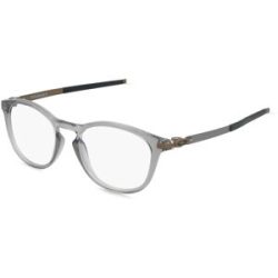 Luxottica Fashion Brillen Vertriebs GmbH Oakley 0OX8105 PITCHMAN R Herren-Brille inkl. Gläser Vollrand Rund Kunststoff-Gestell 52/19/140, Grau