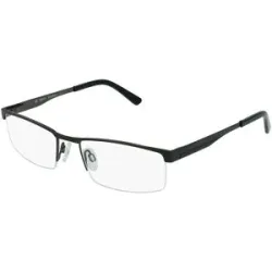 Design Eyewear Group Germany GmbH Fielmann 2127 FLEX CL Herren-Brille inkl. Gläser Halbrand Quadratisch Metall-Gestell 53/18/135, Schwarz