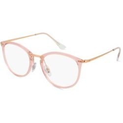Luxottica Fashion Brillen Vertriebs GmbH Ray-Ban RX7140 Unisex-Brille inkl. Gläser Vollrand Panto Kunststoff-Gestell 51/20/150, Pink