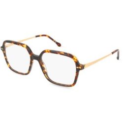 Safilo GmbH Isabel Marant IM0230 Damen-Brille inkl. Gläser Vollrand Geometrisch Acetat-Gestell 53/16/140, Havanna