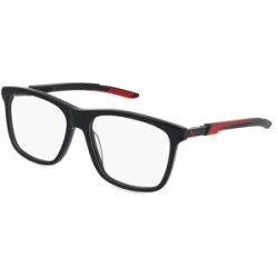 Kering Eyewear Spa Puma PU0364O Unisex-Brille inkl. Gläser Vollrand Quadratisch Kunststoff-Gestell 57/16/140, Schwarz