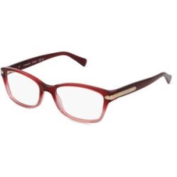 Luxottica Fashion Brillen Vertriebs GmbH Coach HC6065 Damen-Brille inkl. Gläser Vollrand Quadratisch Acetat-Gestell 51/17/135, Rot