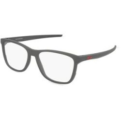 Luxottica Fashion Brillen Vertriebs GmbH Oakley OX8163 Herren-Brille inkl. Gläser Vollrand Rund Kunststoff-Gestell 55/17/141, Grau