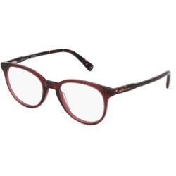 Marchon Germany GmbH Longchamp LO2608 Unisex-Brille inkl. Gläser Vollrand Quadratisch Zylonit (Celluloseacetat)-Gestell 49/19/140, Rot