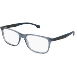 Safilo SpA Boss 1581 Herren-Brille inkl. Gläser Vollrand Quadratisch Acetat-Gestell 57/17/145, Grau