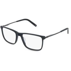 DE RIGO Vision D.A.CH. GmbH Fila VFI993 Herren-Brille inkl. Gläser Vollrand Quadratisch Kunststoff-Gestell 54/17/145, Schwarz