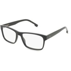 Safilo SpA Boss 1762 Herren-Brille inkl. Gläser Vollrand Eckig Acetat-Gestell 58/17/155, Schwarz