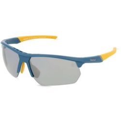 Marcolin Deutschland GmbH Timberland TB00056 Herren-Sonnenbrille Halbrand Eckig Kunststoff-Gestell, Blau
