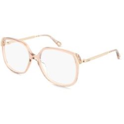 Kering Eyewear Spa Chloé CH0287O Damen-Brille inkl. Gläser Vollrand Eckig Acetat-Gestell 56/16/135, Braun