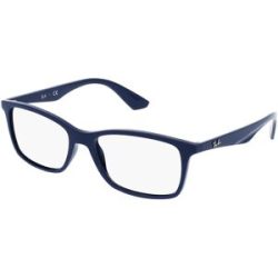 Luxottica Fashion Brillen Vertriebs GmbH Ray-Ban RX7047 Herren-Brille inkl. Gläser Vollrand Quadratisch Kunststoff-Gestell 54/17/140, Blau