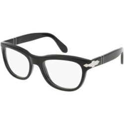 Luxottica Fashion Brillen Vertriebs GmbH Persol 0PO0086V Unisex-Brille inkl. Gläser Vollrand Quadratisch Acetat-Gestell 54/20/145, Schwarz
