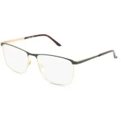 FERDINAND MENRAD GmbH & Co KG Fielmann 2222 FLEX CL HARALD Herren-Brille inkl. Gläser Vollrand Quadratisch Edelstahl-Gestell 57/16/145, Grün