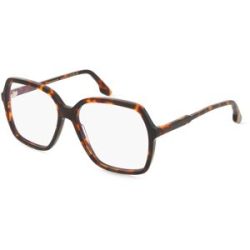 Safilo GmbH Victoria Beckham VB2650 Damen-Brille inkl. Gläser Vollrand Quadratisch Acetat-Gestell 57/15/140, Havanna