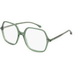 Safilo GmbH Isabel Marant IM 0150 Damen-Brille inkl. Gläser Vollrand Geometrisch Acetat-Gestell 54/17/145, Grün