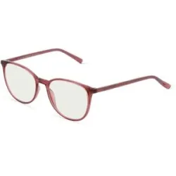 C&S CO. LTD. Fielmann ABC 064 BL Damen-Blaulichtfilterbrille ohne Sehstärke Vollrand Oval Acetat-Gestell, Pink