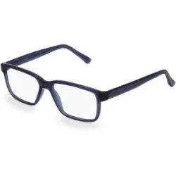 Zhangzhou Agilton Optical Co., Ltd. Fielmann MC 542 CL Herren-Brille inkl. Gläser Vollrand Quadratisch Propionat-Gestell 55/15/140, Blau