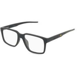 Luxottica Fashion Brillen Vertriebs GmbH Scuderia Ferrari FZ8013D Unisex-Brille inkl. Gläser Vollrand Quadratisch Kunststoff-Gestell 54/18/145, Schwarz