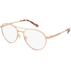 Luxottica Fashion Brillen Vertriebs GmbH Michael Kors MK3069 EDGARTOWN Damen-Brille inkl. Gläser Vollrand Rund Metall-Gestell 54/17/140, Gold