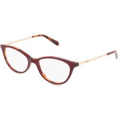 Safilo GmbH Fossil FOS 7196 Damen-Brille inkl. Gläser Vollrand Oval Acetat-Gestell 52/16/140, Rot