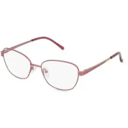 Wenzhou Bada Optical Co. , LTD Fielmann BD 462 FLEX CL Damen-Brille inkl. Gläser Vollrand Quadratisch Edelstahl-Gestell 53/17/135, Pink