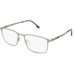 DE RIGO Vision D.A.CH. GmbH Rodenstock R7151 Unisex-Brille inkl. Gläser Vollrand Quadratisch Metall-Gestell 55/18/140, Schwarz