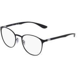Luxottica Fashion Brillen Vertriebs GmbH Ray-Ban RX6355 Unisex-Brille inkl. Gläser Vollrand Panto Metall-Gestell 52/20/145, Schwarz