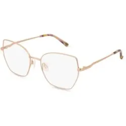 Wenzhou Bada Optical Co. , LTD Fielmann BD 596 FA CELESTE Damen-Brille inkl. Gläser Vollrand Butterfly Edelstahl-Gestell 55/18/140, Pink