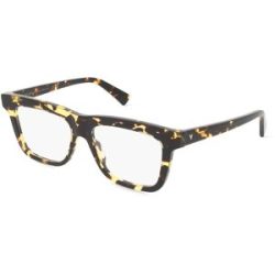 Kering Eyewear Spa Bottega Veneta BV1227O Unisex-Brille inkl. Gläser Vollrand Quadratisch Acetat-Gestell 54/15/145, Havanna
