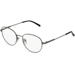 Optic Prima HK Fielmann OPH 9962 CL Unisex-Brille inkl. Gläser Vollrand Panto Edelstahl-Gestell 51/18/135, Grau