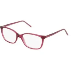Zhangzhou Agilton Optical Co., Ltd. Fielmann MC 595 CL Damen-Brille inkl. Gläser Vollrand Quadratisch Propionat-Gestell 53/16/135, Lila