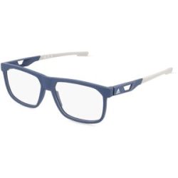 Marcolin Deutschland GmbH Adidas SP5076 Herren-Brille inkl. Gläser Vollrand Quadratisch Kunststoff-Gestell 57/15/145, Blau