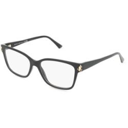 Luxottica Fashion Brillen Vertriebs GmbH Jimmy Choo 0JC3012 Damen-Brille inkl. Gläser Vollrand Quadratisch Acetat-Gestell 55/16/145, Schwarz