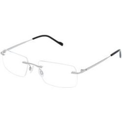 Eschenbach Optik GmbH Eschenbach 823015 Herren-Brille inkl. Gläser Randlos Quadratisch Titan-Gestell 55/18/145, Grau