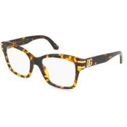 Luxottica Fashion Brillen Vertriebs GmbH Dolce&Gabbana DG3419 Damen-Brille inkl. Gläser Vollrand Quadratisch Acetat-Gestell 54/19/145, Gelb