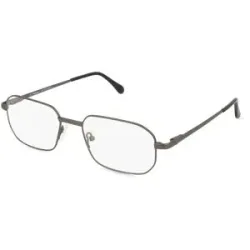 Suncute Industries Co., Ltd. Fielmann MC 574 FLEX CL Herren-Brille inkl. Gläser Vollrand Quadratisch Edelstahl-Gestell 54/19/135, Grau