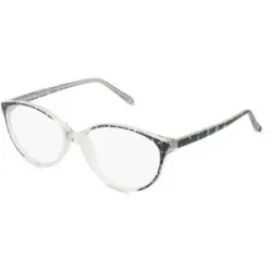 Zhangzhou Agilton Optical Co., Ltd. Fielmann MC 612 CL Damen-Brille inkl. Gläser Vollrand Oval Propionat-Gestell 54/15/140, Transparent