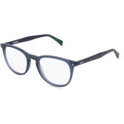 Safilo GmbH Levi?s LV 5096 Herren-Brille inkl. Gläser Vollrand Panto Acetat-Gestell 51/20/145, Blau
