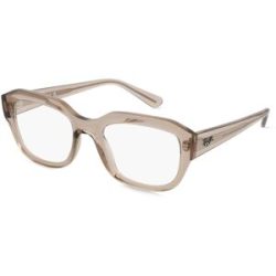 Luxottica Fashion Brillen Vertriebs GmbH Ray-Ban RX7225 LEONID Unisex-Brille inkl. Gläser Vollrand Quadratisch Acetat-Gestell 52/20/145, Braun