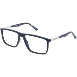 Luxottica Fashion Brillen Vertriebs GmbH Emporio Armani EA3221 Herren-Brille inkl. Gläser Vollrand Eckig Kunststoff-Gestell 56/16/145, Blau