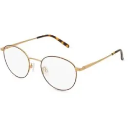Wenzhou Bada Optical Co. , LTD Fielmann BD 611 FLEX CL LEVI Unisex-Brille inkl. Gläser Vollrand Panto Edelstahl-Gestell 51/20/145, Havanna