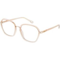 Kering Eyewear Spa Chloé CH0309O Damen-Brille inkl. Gläser Vollrand Eckig Kunststoff-Gestell 54/18/140, Orange
