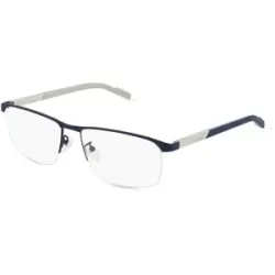 Marcolin Deutschland GmbH Adidas SP5050 Unisex-Brille inkl. Gläser Vollrand Quadratisch Metall-Gestell 55/16/145, Blau