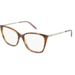 Safilo GmbH Missoni MMI 0123 Damen-Brille inkl. Gläser Vollrand Quadratisch Acetat-Gestell 54/15/145, Havanna