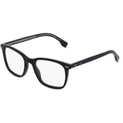 Safilo GmbH Boss 1369 Herren-Brille inkl. Gläser Vollrand Quadratisch Acetat-Gestell 53/20/145, Schwarz