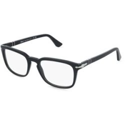 Luxottica Fashion Brillen Vertriebs GmbH Persol 0PO3382V Unisex-Brille inkl. Gläser Vollrand Quadratisch Acetat-Gestell 52/19/145, Schwarz