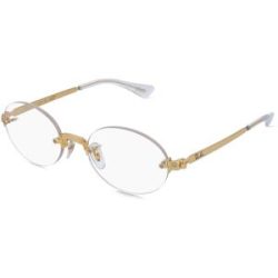Luxottica Fashion Brillen Vertriebs GmbH Ray-Ban RX3929V Unisex-Brille inkl. Gläser Randlos Eckig Metall-Gestell 52/20/145, Gold