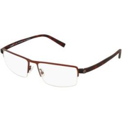 Marcolin Deutschland GmbH Timberland TB1821 Unisex-Brille inkl. Gläser Vollrand Quadratisch Metall-Gestell 56/17/150, Braun