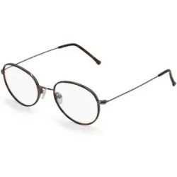Wenzhou Bada Optical Co. , LTD Fielmann BD 422 PANTO CL Unisex-Brille inkl. Gläser Vollrand Panto Edelstahl-Gestell 48/20/135, Grau